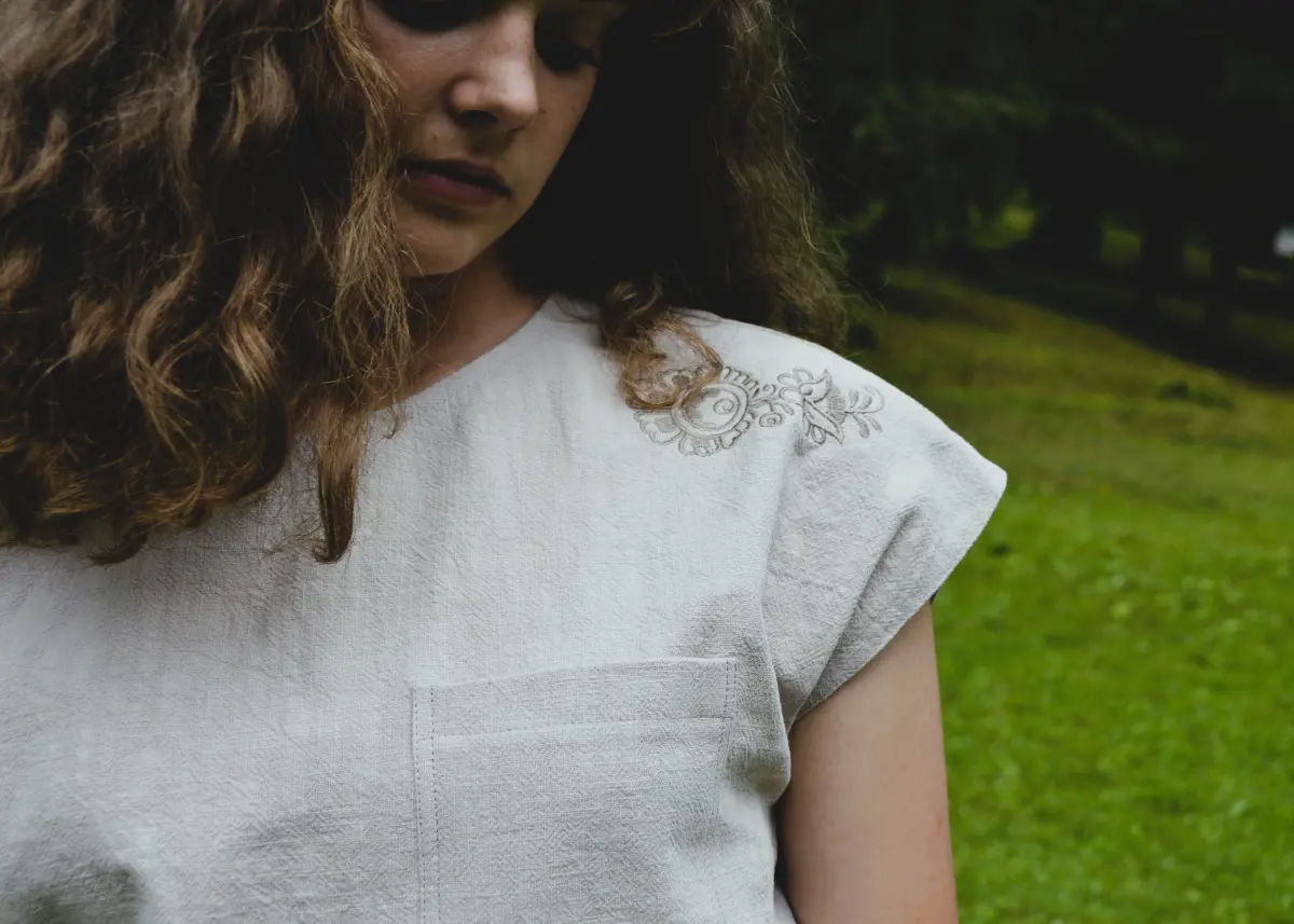 Ľanový top - Lieska