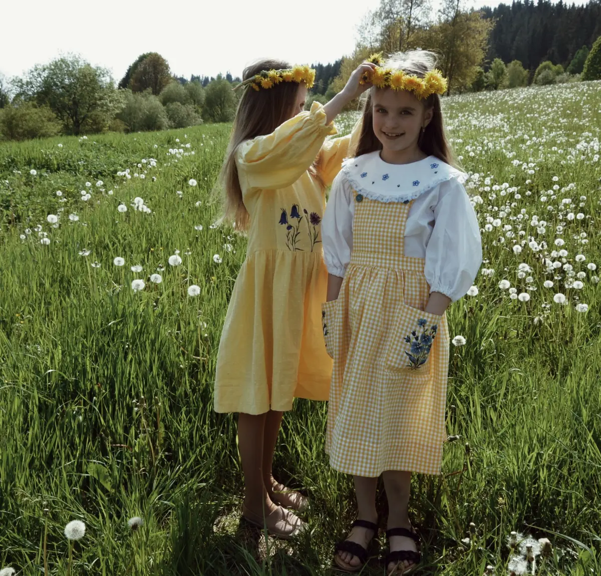 Bavlnené zásterošaty - Letné slnko