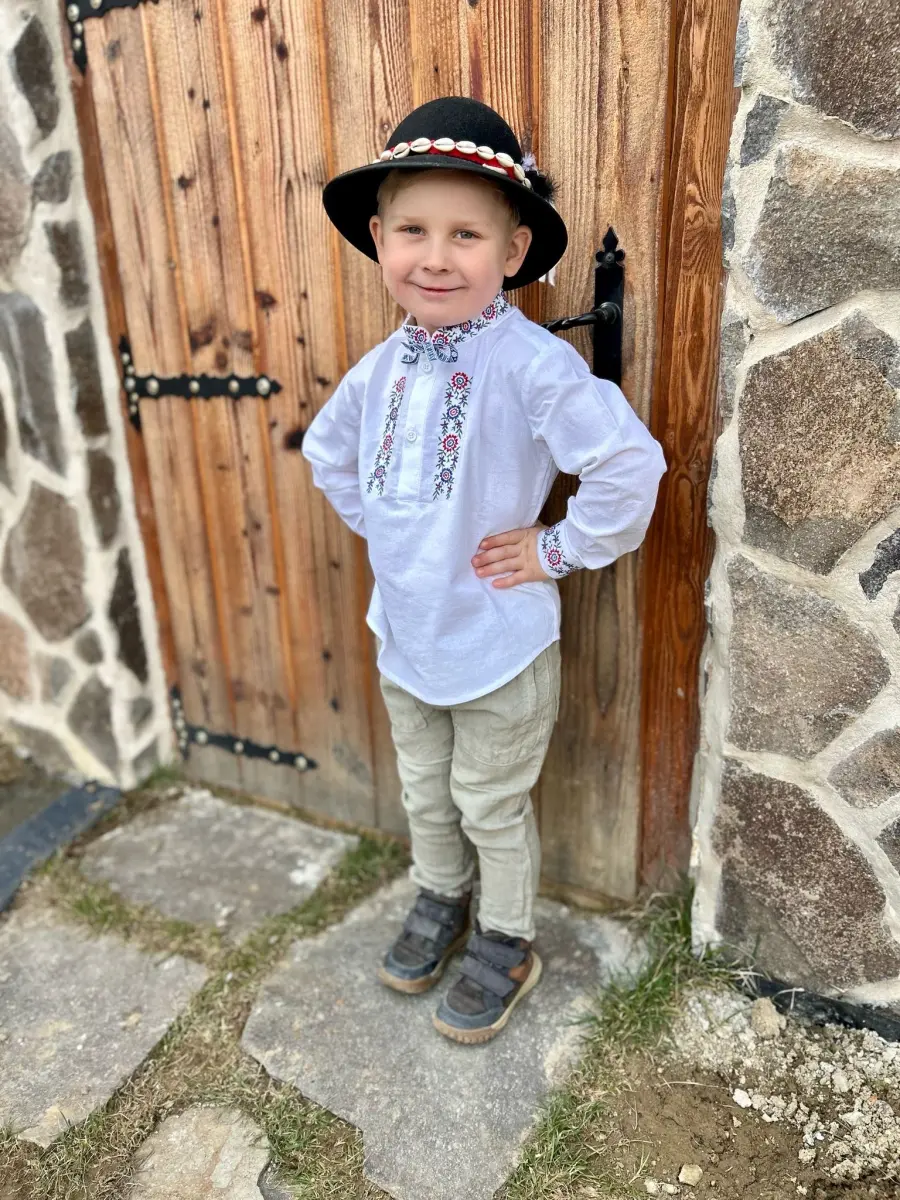 Detská vyšívaná košeľa - Malý šuhaj