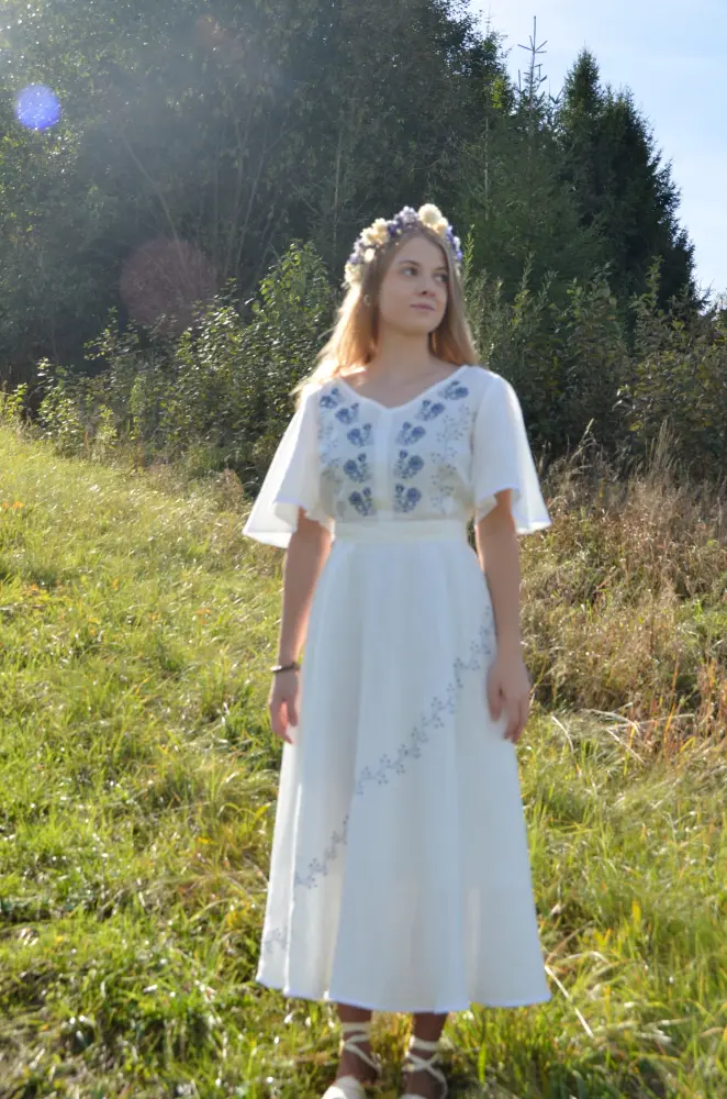 Ľanové šaty -  Mahulena 